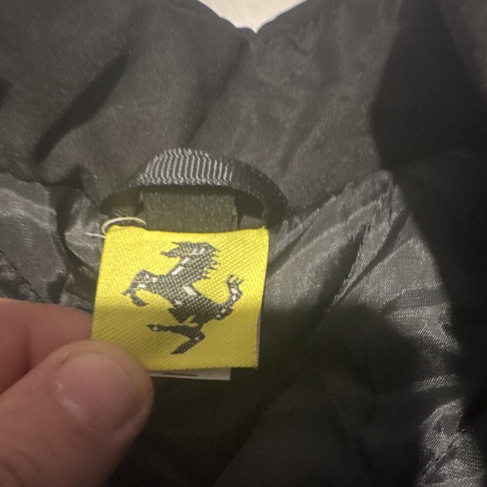 Mens Ferrari Racing Jacket With Embroidered Logos Size Large - Picture 6 of 14